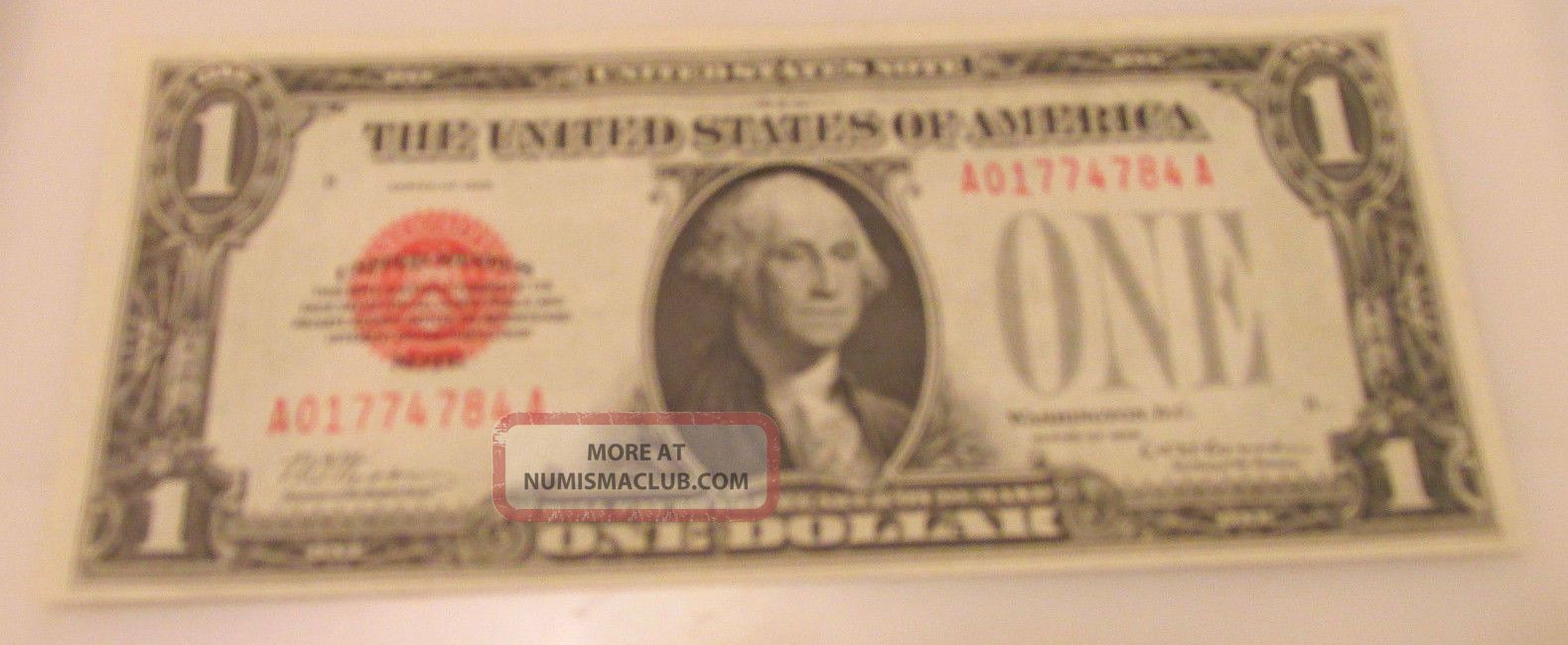 Fr.  1500 $1 1928 Legal Tender Woods/woodlin Red Seal Crisp Note Small Size Notes photo