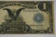1899 $1 Black Eagle Silver Certificate Note/currency - Large Size - Blue Seal Large Size Notes photo 3