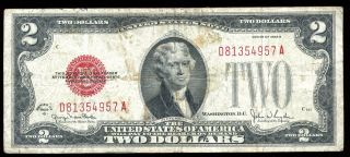 Series Of 1928 G $2 Two Dollar United States Note Grade It Yourself photo