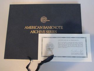 Abnco American Bank Note Company Archive Series 1989 Complete 12 Vignettes photo