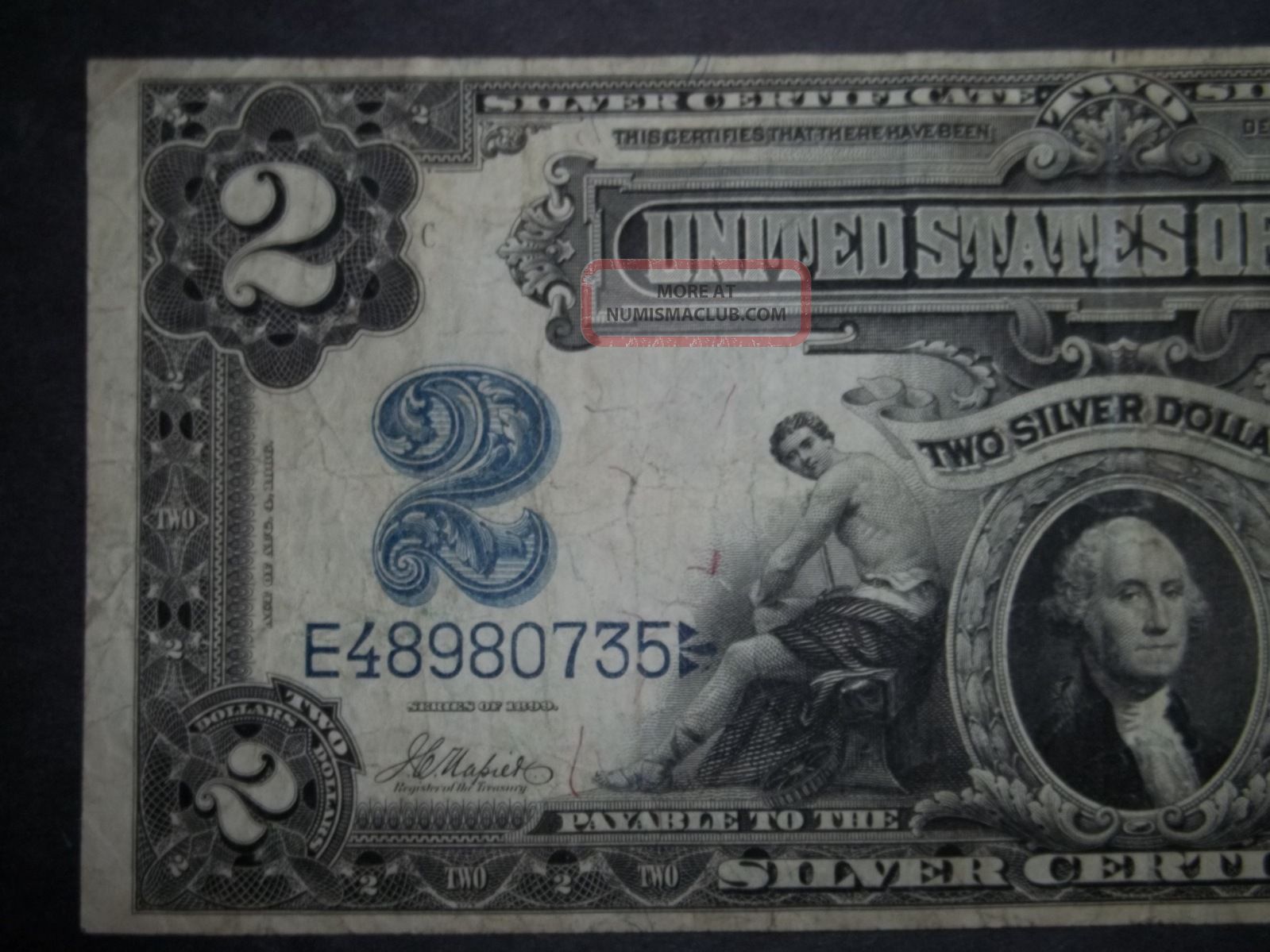 1899 $2 Large Silver Certificate Fr 253