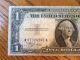 Error Gutter Fold 1935a $1 Silver Certificate Error Paper Money: US photo 1