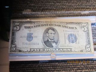1934 D Five Dollar Silver Certificate photo
