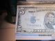 1934 D Five Dollar Silver Certificate Small Size Notes photo 4