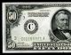 1928a $50 Federal Reserve Note Gold On Demand Uncirculated C 01185921 A Small Size Notes photo 1