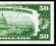 1928a $50 Federal Reserve Note Gold On Demand Uncirculated C 01185921 A Small Size Notes photo 5