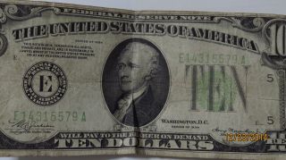 T1934 - 10 - Bill - - Us - Currency - Old - Old Paper Money,  Rare Collectible photo