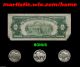 1928 - A $2 Us Red Seal Note Plus Bonus Buffalo Nickel Triplets Starting @ 1 Penny Small Size Notes photo 1