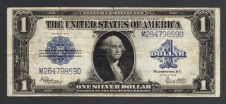 $1 1923 Large Usa Dollar Silver Certificate Old Paper Money Currency Bill Blue photo