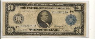1914 $20 Frn Fr 995 Chicago Signed By White/mellon H 10134518 A photo