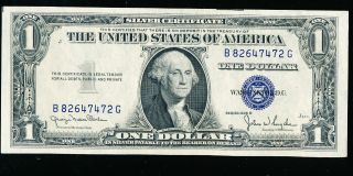 1935 D $1 Silver Certificate - Blue Seal - A Crisp Uncirculated Note photo