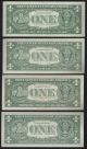 (4) Minneapolis $1 Feds 1963a 1969a 1969c 1974 Xf - Au ' S L@@k Nr Small Size Notes photo 1