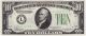 1934 - A $10 Dollar Bill Old Paper Money Us Currency Bank Note San Francisco Cash Small Size Notes photo 1
