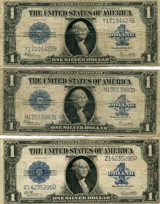 Docs $1.  00 Large Note Quartet From 1923 - Buy In Bulk From Old Doc - Low Usa Ship photo