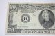 1934 D Twenty Dollar Bill Frb Chicago $20.  00 Fantastic Vintage Money Note 1934d Small Size Notes photo 1