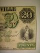 Undated 1861 $20 The Bank Of Howardsville Va Obsolete Note Signed,  Vf - Ef Rare Paper Money: US photo 3