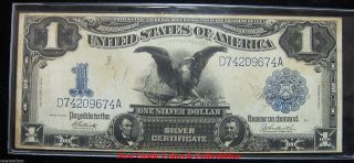 1899 $1 Silver Certificate.  Black Eagle Circulated. photo