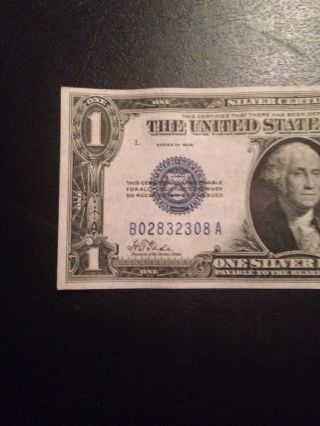 Funnyback Rare Ba Block 1928 $1 Note Choice Uncirculated Silver Certificate photo