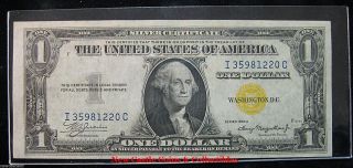 1935 A $1 Silver Certificate N.  Africa Wwii Era Note.  Unc.  No Res 220c photo