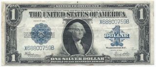 1923 Large Size $1 Silver Certificate Large Note Extremely Fine,  (xf, ) Fr - 237 photo