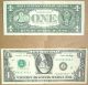 U.  S.  $1 Error Note With Obverse Serial Shifting Towards Right Into The Border Paper Money: US photo 1