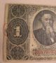 1891 Large $1 One Dollar Stanton Treasury Coin Note Star Red Seal Bruce Roberts Large Size Notes photo 2