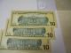 3 Sequential $10 Bills.  ($30) 2013 Block/serial Number Ja/a 3548 Uncirculated Small Size Notes photo 1