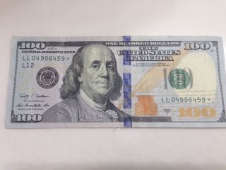 $100 Dollar Bill Note Star Year 2009 An Uncirculated photo