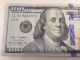 $100 Dollar Bill Note Star Year 2009 An Uncirculated Small Size Notes photo 2