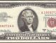 Unc 1963 A $2 Two Dollar Bill United States Legal Tender Red Seal Note Fr 1514 Small Size Notes photo 1
