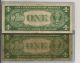 1935 $1 Silver Certificate Star Note W/ 1935 $1 Silver Cert U Get Both Hurry Small Size Notes photo 1