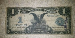 1899 Silver Certificate Dollar Silver Eagle photo