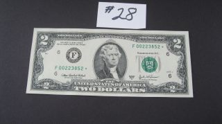 2003 - A $2 Star Note Ch/uc To Gem/uc photo