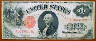 Series 1917 Large Size $1.  00 United States Note - Circulated photo
