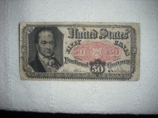 Fractional Currency 50 Cents Series 1875 Crawford photo