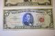 1935 $1 Silver Certificate,  1953 $2 Red Seal Note And A 1963 $5 Red Seal Note Small Size Notes photo 4