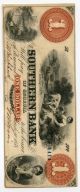 $1 The Southern Bank Of Georgia Paper Money: US photo 1