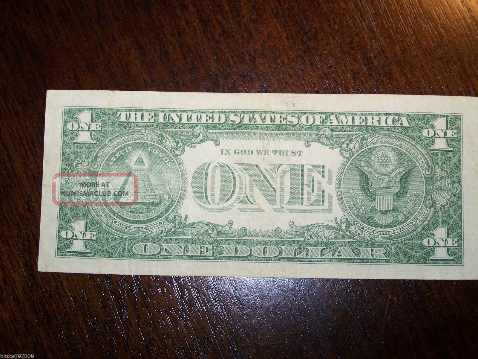1957 One Dollar Silver Certificate Circulated Very Neat Serial Number