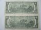 2 2003 - A $2 Two Dollar Bills Chicago Dist Rare Liar Poker Ser Number 5 - 6 ' S & 2 Small Size Notes photo 4