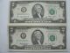 12 2003 - A $2 Two Dollar Bills All 12 Districts A - L,  Very Rare Low Ser ' S Small Size Notes photo 10