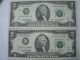 12 2003 - A $2 Two Dollar Bills All 12 Districts A - L,  Very Rare Low Ser ' S Small Size Notes photo 8