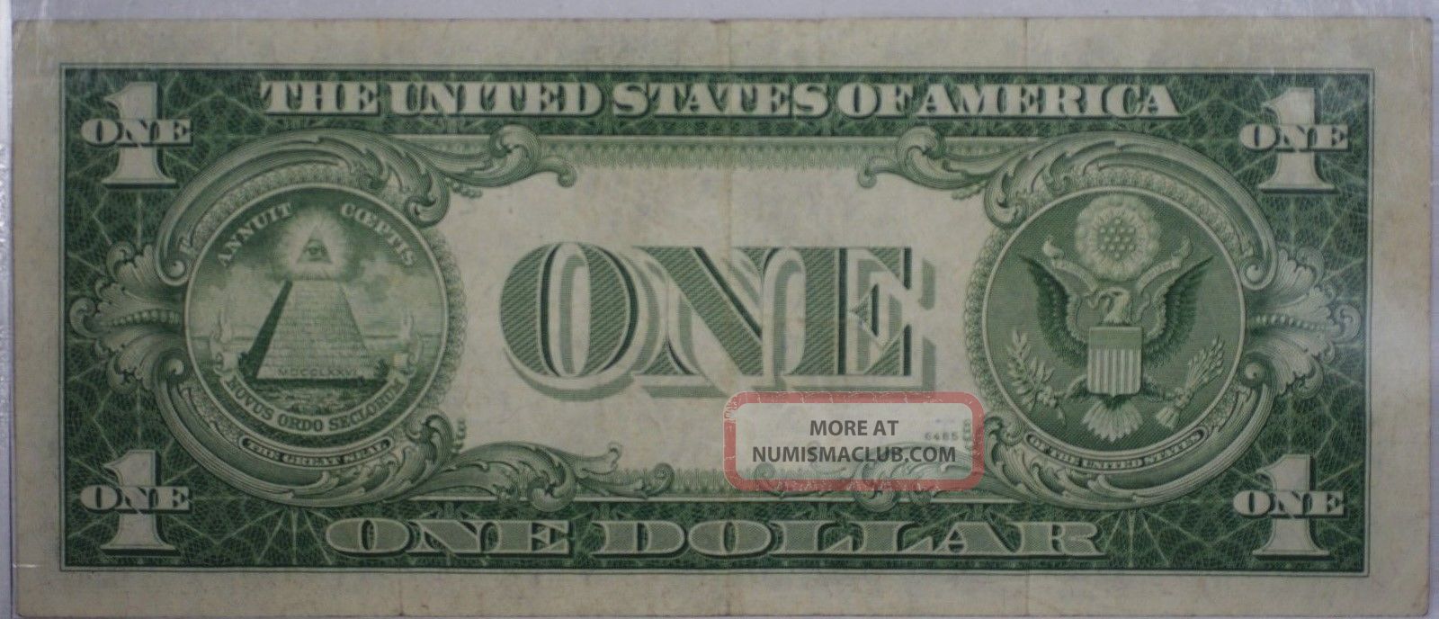 1935 Series E Silver $1 Dollar Certificate Signed By Treasurer Ivy