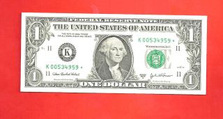 2003a Dallas (star Note) Only 640,  000 Minted Very Rare Note photo
