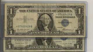 1957 $1 Silver Certificate Star Note & 1943 Steel Cent (u Get Both Collectibles) photo