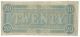 Csa 1864 Confederate Currency T67 $20 Bank Note Xf Plate C Capital 12211 A Paper Money: US photo 1