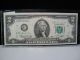 1976 Us $2 Frn Star Note.  Fancy Serial G 01181113.  Circulated. Small Size Notes photo 1