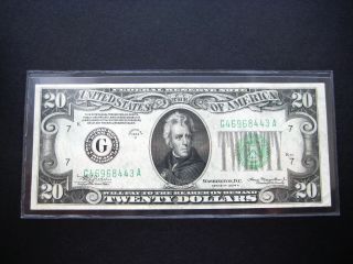 $20 1934 A Chicago Federal Reserve Choice Note photo