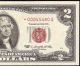 Unc 1963 $2 Dollar Bill Star United States Legal Red Seal Note Crisp Currency Small Size Notes photo 5