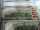 18 Us $100 Dollar Bills Series 2009 A Consecutive Sequential Numbers - Estate Small Size Notes photo 9