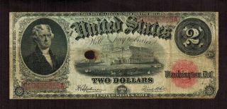 $2 1917 Legal Tender United States Note More Currency Nf photo